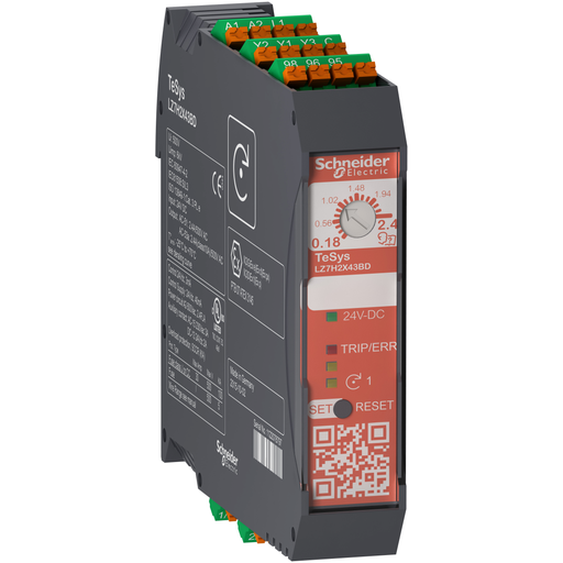 [SCHLZ7H6X53BD] TeSys H - démarreur hybride - 1 sens - 3kW 400V - 24Vcc - ressort - Safety