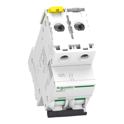 [SCHA9F77240] Acti9 iC60N - Disjoncteur - 2P - 40A - Courbe C - 400Vca - 6000A/10kA