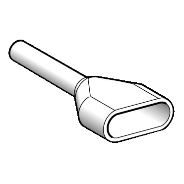 [SCHAZ5DE005] Linergy AZ5 - embout de câble double - taille moyen - 0,5mm² - blanc - NF