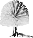[CATMD14C] brosse a tete demi-spherique orientable a embout C via adaptateur