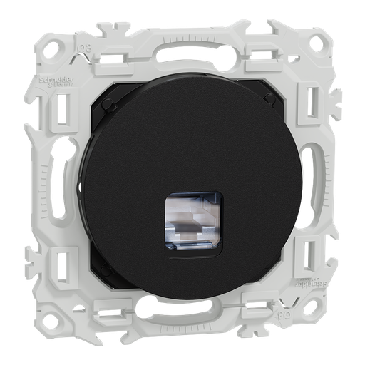 [SCHS940477] Odace - prise RJ45 - Cat6A STP grade 3TV - noir onyx