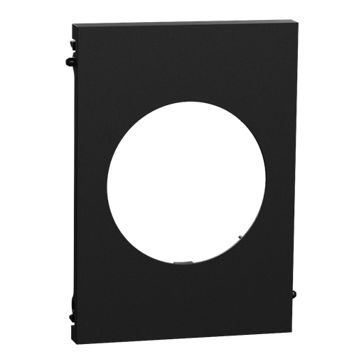 [SCHS940801] Odace Architecte - plaque de finition centrale - couleur Noir onyx