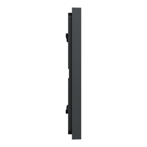 [SCHNU600454] Unica Déco Essentielle - Plaque de finition - Anthracite - 2 postes horiz vert