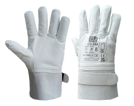 [CATCG98412] Surgants en cuir pour gants isolants courts, domaine BT taille 12