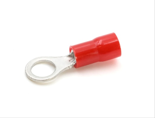 [CEMRFM5] Cosse préisolée ronde rouge (0,25 à 1,5 mm²) - Diam. 5 mm