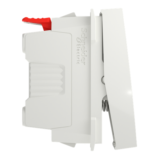[SCHNU310618F] Unica - bouton-poussoir NO - 10A - connex rapide - 1 mod - Blanc - méca seul