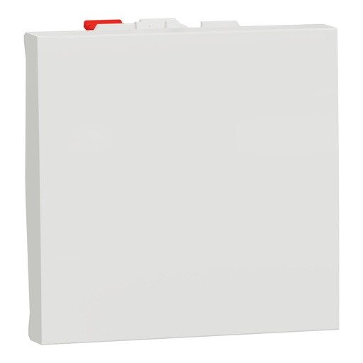 [SCHNU320618F] Unica - bouton-poussoir NO - 10A - connexion rapide - 2 mod - Blanc - méca seul