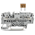 [WAG2002-1681] TOPJOB®S : Borne fusible plat 2C / 2,5 (4) mm² / Gris