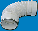 [UNV831030] Conduit circulaire PVC souple + 2 manchons rigides à joints, D 125 mm, long 50cm