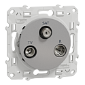 [SCHS530461] Odace 2011 - prise TV/FM/SAT - aluminium - 1 entrée