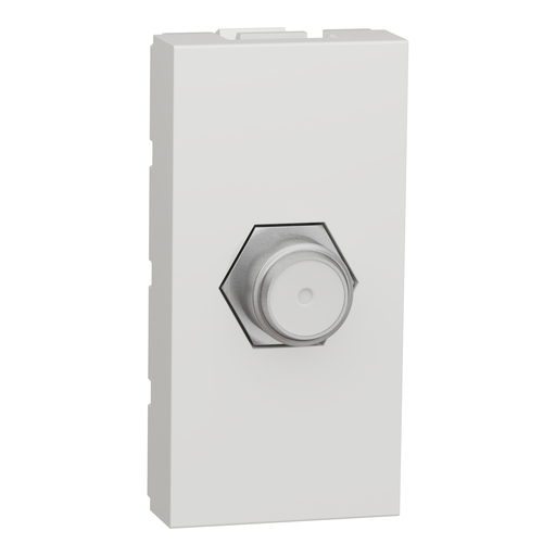 [SCHNU346818] Unica - prise télévision - TV type F - 1 module - Blanc - mécanisme seul