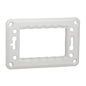 [SCHNU7103P] Unica - support de fixation 3 mod - plastique