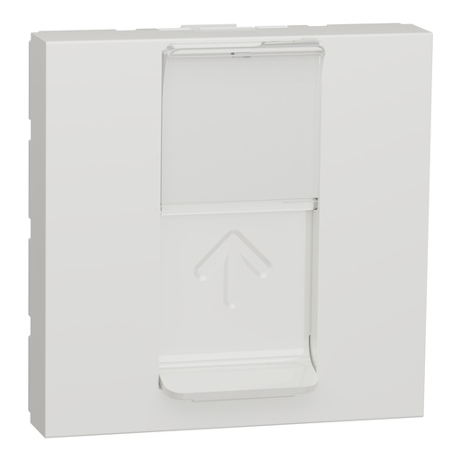 [SCHNU941118T] Unica - prise pour 1 RJ45 S-One - spéciale goulotte - 2 mod - Blanc - méca seul