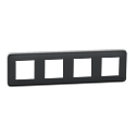 [SCHNU400854] Unica Pro - plaque de finition - Anthracite - 4 postes