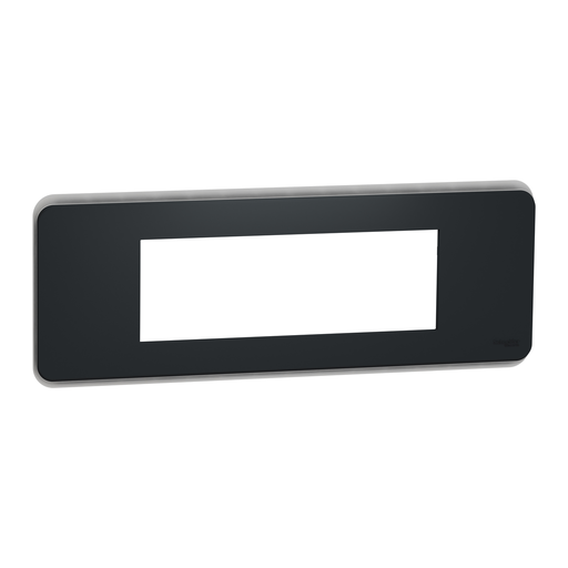 [SCHNU411654] Unica Pro - plaque de finition - Anthracite - 6 modules