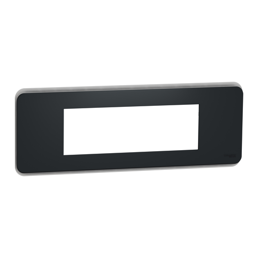 [SCHNU411654] Unica Pro - plaque de finition - Anthracite - 6 modules