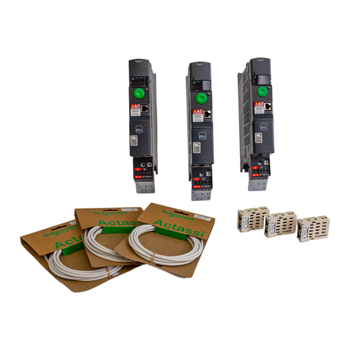 [SCHMD2ATV320ETHX3] Lot de 3 ATV320 0,75 kW Mono & 3 modules interface Ethernet