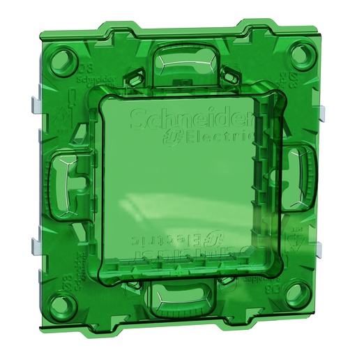 [SCHNU7002C] Unica - support de fixation 2 modules avec protection de chantier - zamac