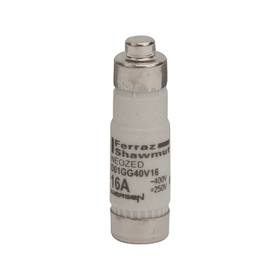 [FEZR223023] Cartouche fusible D0 Neozed gG Taille D01 400VAC 250VDC 16A Gris
