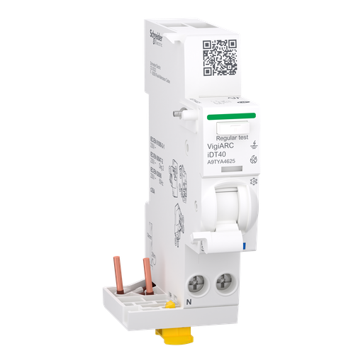 [SCHA9TYA4625] Acti9 Active  iDT40 module détecteur arc différentiel 30mA ASI  1PN 25A