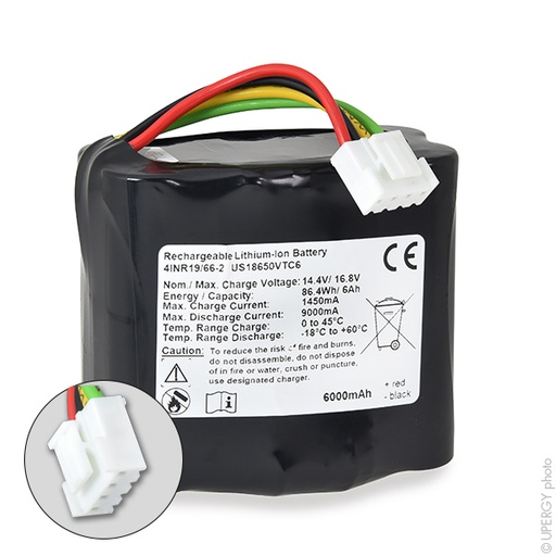 [ENIAML07108] Batterie(s) Batterie médicale rechargeable Weinmann 14.4V 4.3Ah