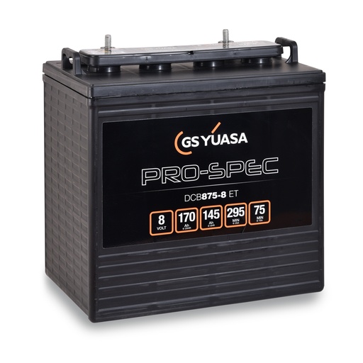 [ENIAMP92156] Batterie(s) Batterie traction YUASA PRO-SPEC DCB875-8 8V 170Ah M8-V