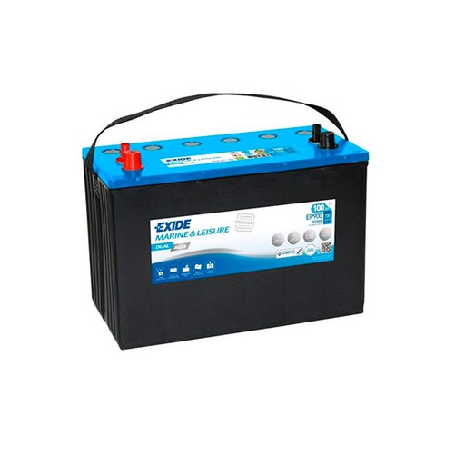 [ENIBPA70120] Batterie(s) Batterie bateau EXIDE Dual AGM EP900 (900Wh) 12V 100Ah Auto