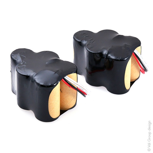 [ENIMGH00551] Pack(s) Batterie aspirateur 10x SC 2 * 5S1P 6V 3000mAh JST (ensemble de 2 batter