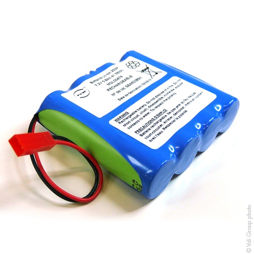 [ENIMGL00474] Pack(s) Batterie Li-Ion 4x 18650 2S2P ST1 7.2V 7Ah JST