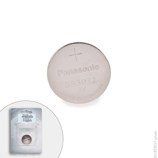 [ENIPBL6409B] Blister(s) x 1 Pile bouton lithium blister BR3032/BN PANASONIC 3V 500mAh