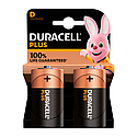 [ENIPCA2495] Blister(s) x 2 Pile alcaline blister x2 Duracell Plus 100%  LR20 - D 1.5V 18Ah